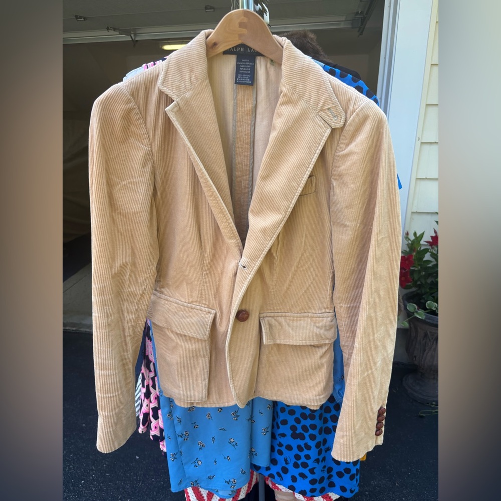 Ralph Lauren Tan Corduroy Blazer